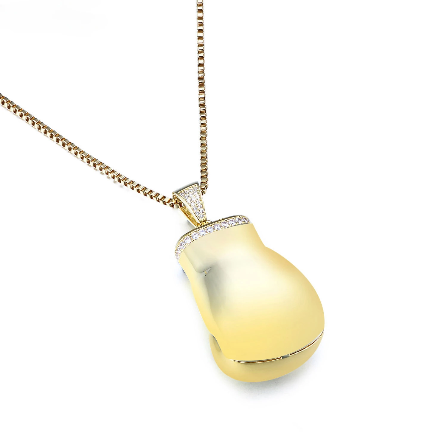 

Big Hip Hop Pendants Boxing Gloves Pendants Hip-hop Necklaces Gold-plated Fashion Jewelry for Men and Women