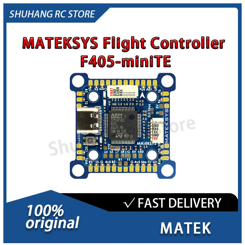 

MATEK MATEKSYS Flight Controller F405-miniTE 2-6S LiPo Ultra-Lightweight 1MB Flash DJI Air Unit PnP for FPV Drone DJI OSD