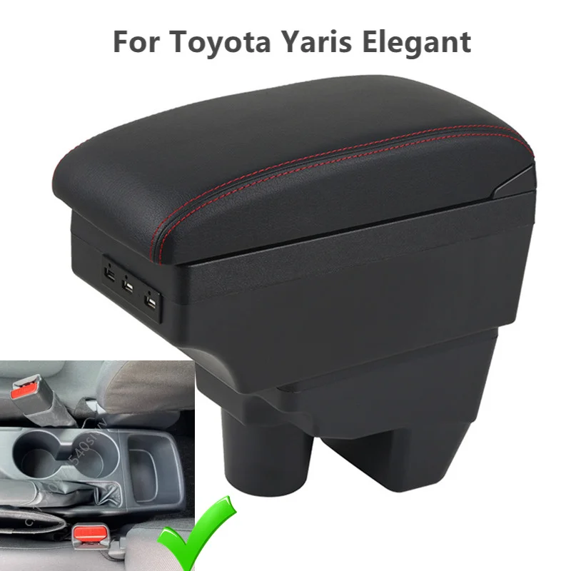 Armrest Box For Toyota Yaris for Toyota Yaris Elegant 2020 2021 2022 Car Center Console Interior Parts with USB Accessories