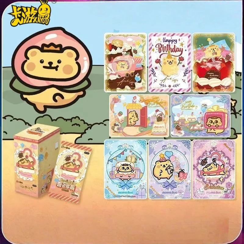 

KAYOU натуральная маленькая медвежонок ошибка аниме периферийные устройства карты 1-е издание долгоемость карта насекомых коллекционные карты игрушки праздничные подарки