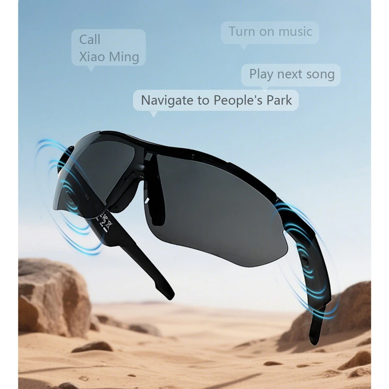 

Bluetooth Smart Glasses Featuring Voice Translation Remote Control Photo Taking Music Playback And Waterproofing Capabilities