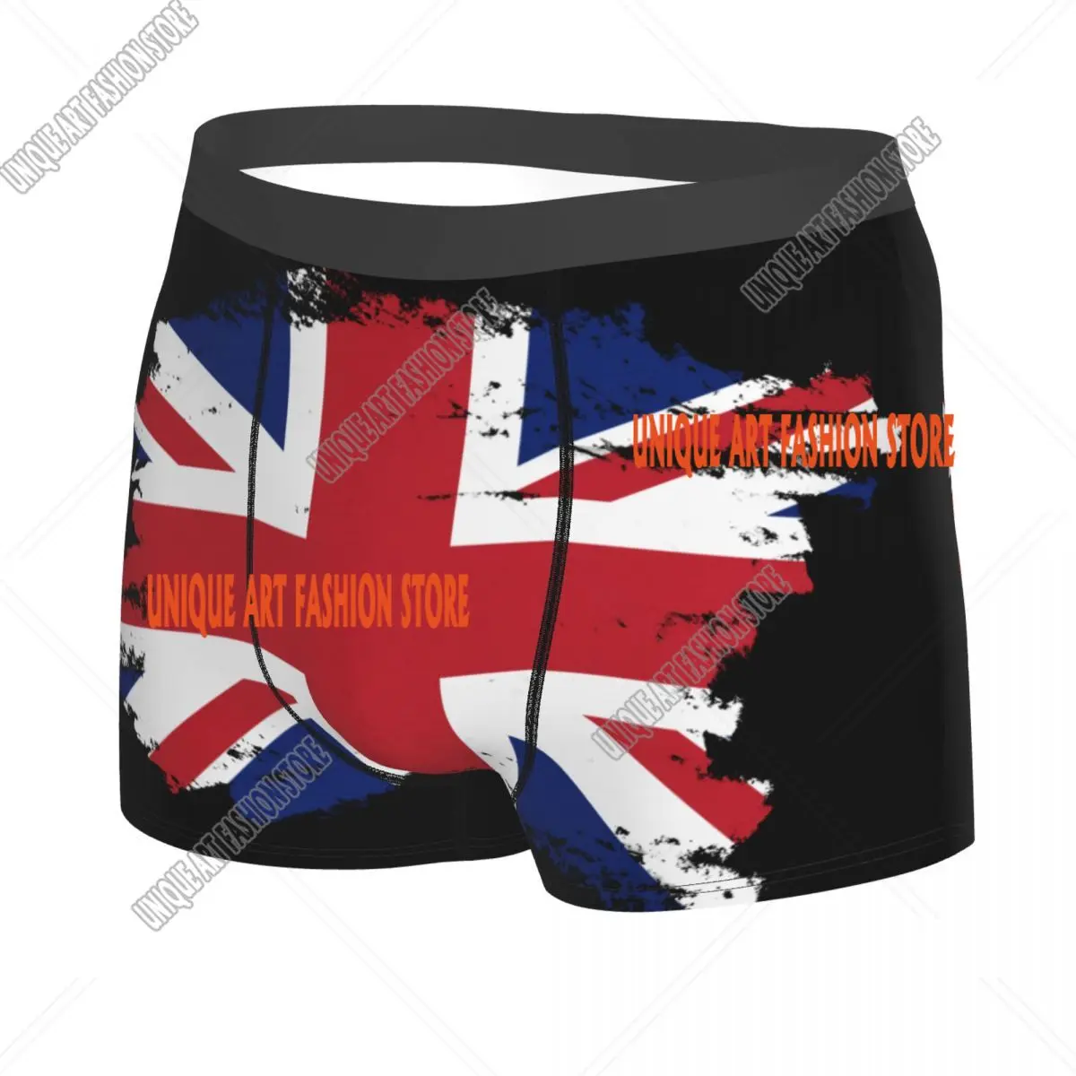 Custom Novelty UK Flag Boxers Shorts Panties Male Underpants Breathbale Union Jack British Proud Briefs Underwear