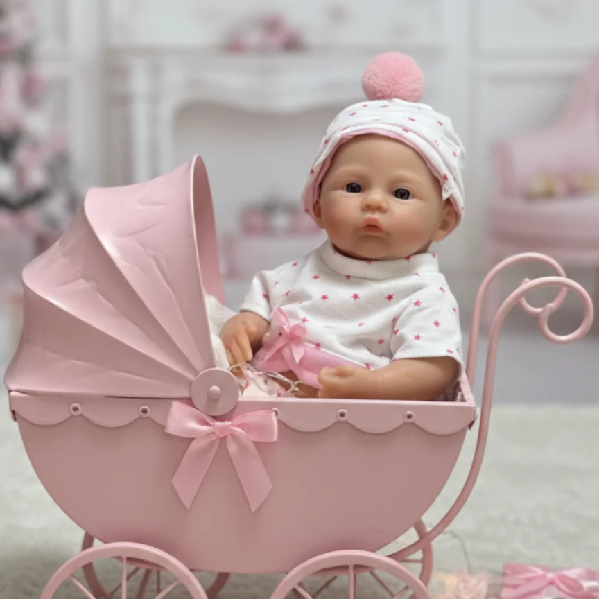 13 بوصة مفتوحة الفم مرج مع 2 ملابس الصلبة سيليكون بيبي تولد من جديد فتاة رسمت الجلد اليدوية نابض بالحياة بيبي تولد من جديد دي سيليكونا