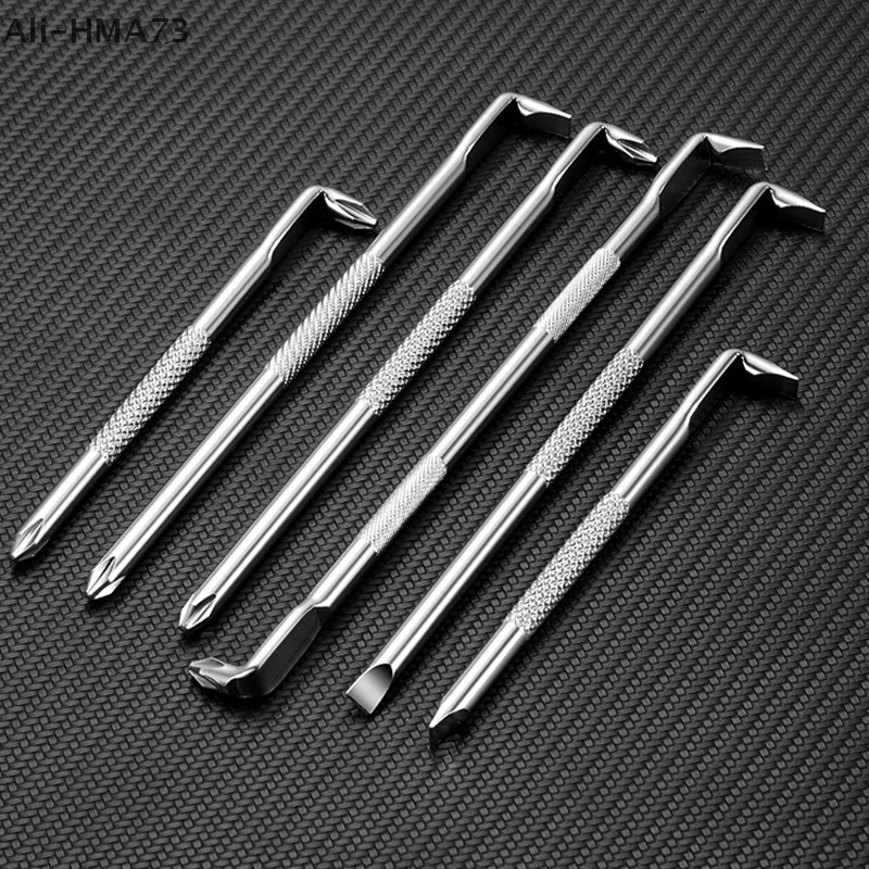 1Pc Steel High Hardness Double Head Screwdriver L/S-shaped Double Head Screwdriver Mini Small Cross Screwdriver