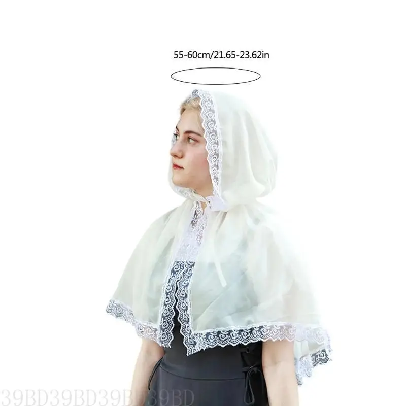 

39BD Lace Bridal Veil For A Touch Of Fashion In Any Ceremony Elegant Wedding Accessory Scarf Embroidery Headpiece