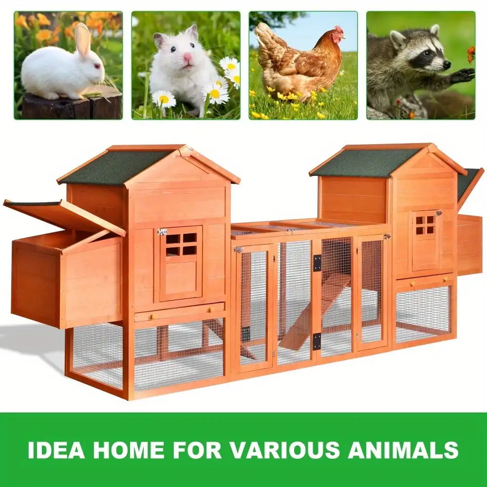 Outdoor Wooden Chicken Coop 124