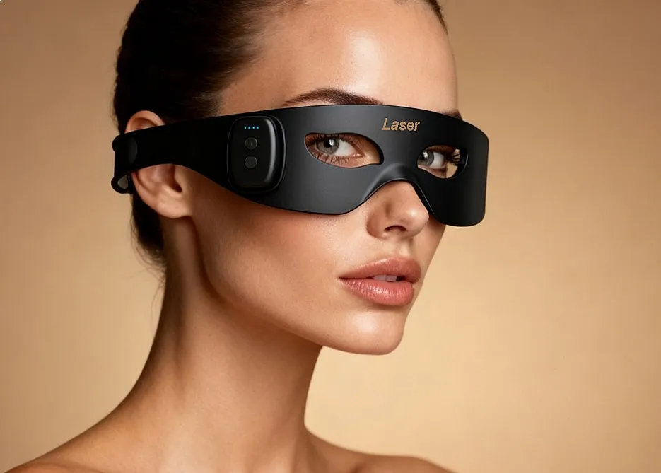 Handheld LED Display Eye Mask Standing Type Eye Massager Skin Rejuvenation Relieve Eye Pressure Soothe Fade Fine Lines Dark