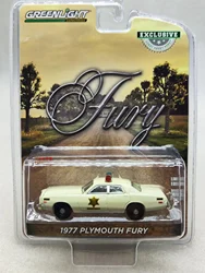 1:64 1977 Plymouth Fury Police Car High Simulation Diecast Car Metal Alloy Model Car Toys for Children Gift Collection W1007