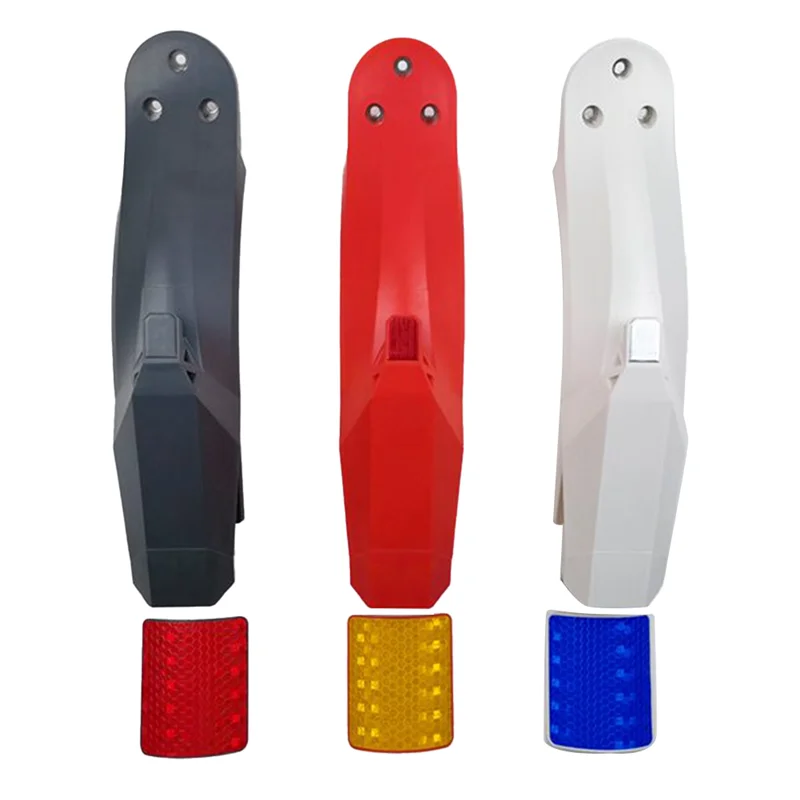 Unique Scooter Fenders Rear Replacement Accessories With License Plate Flap For Xiaomi Electric Scooters, PRO 2 White