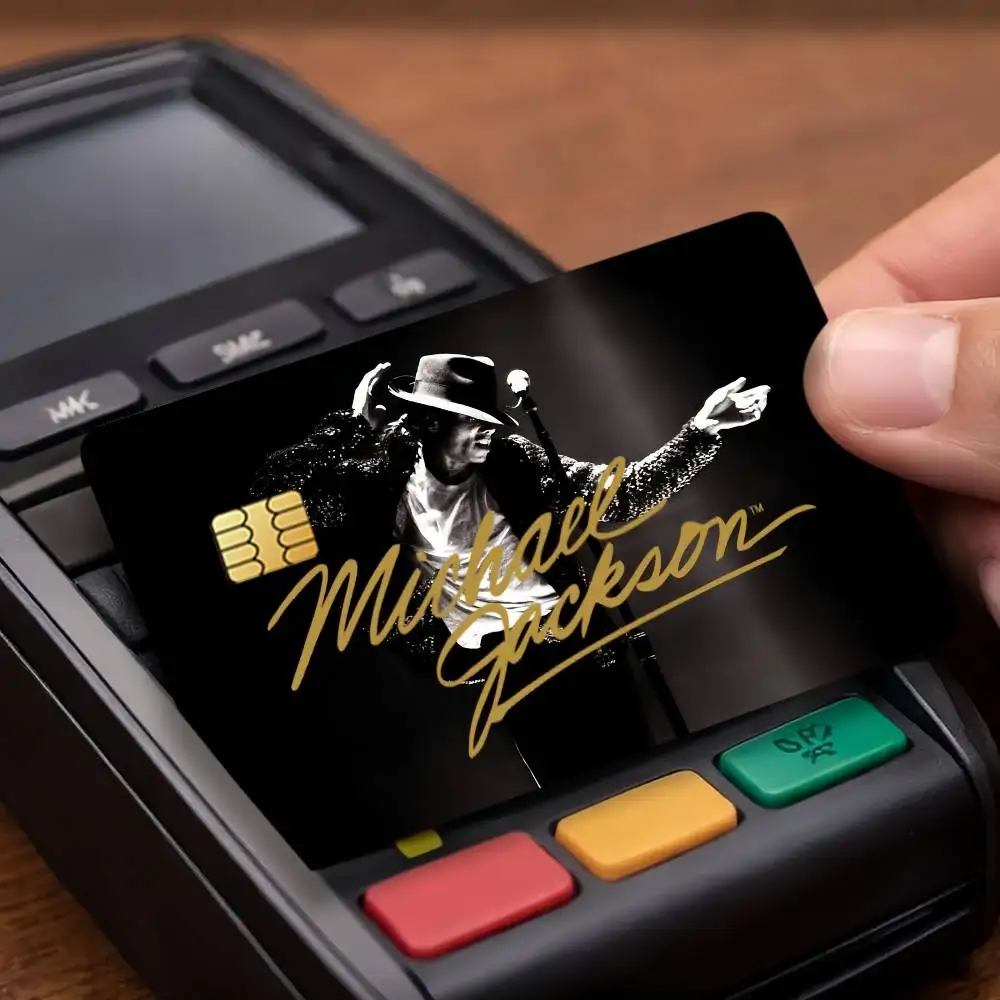 Singer Michael Jackson Credit Card Stickers Skin For Bank Debit Decorative Protection Scratch-resistant Gift 4PCS