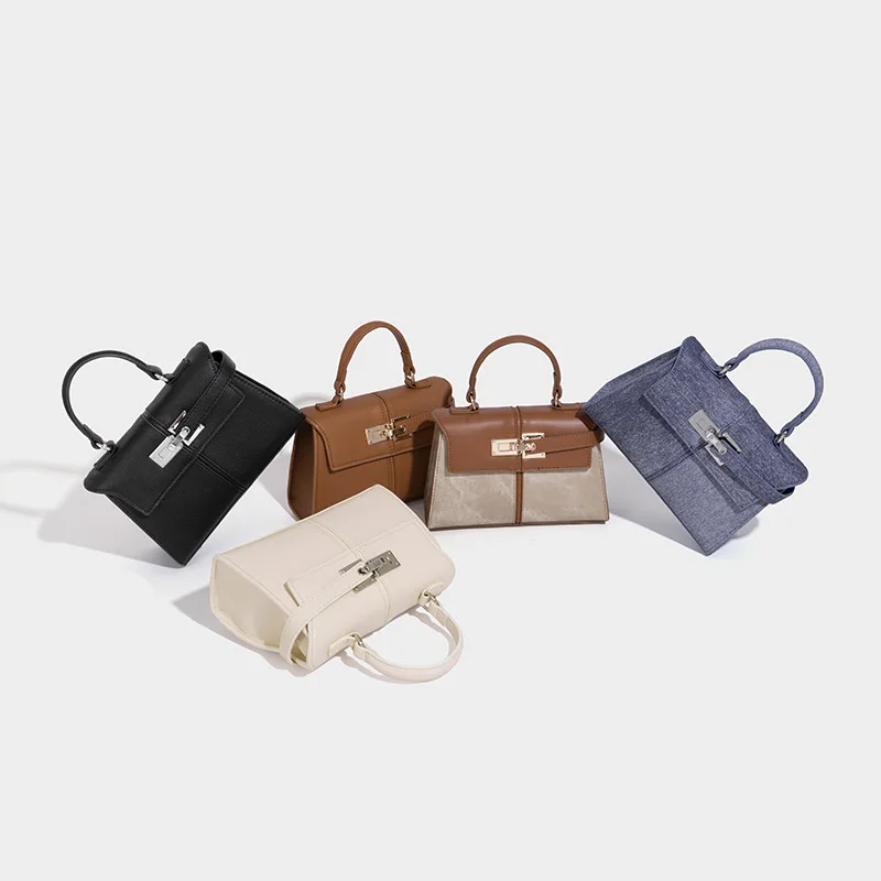 Luxuriöse Elise Mini Quadratische Umhängetasche: Schwarze Designer-Handtasche aus veganem Leder - Hochwertige Schultertasche für Damen – Detail 8