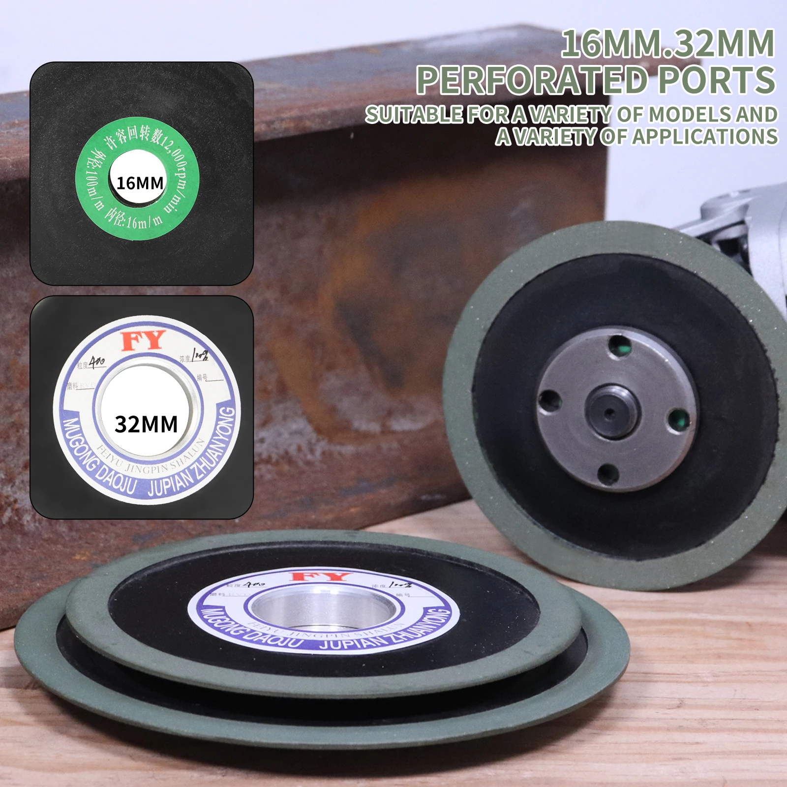 Diamond Grinding Wheel 100x16 100x20 Bakelite Resin Grinding Disc Abrasive Disc for Carbide Milling Cutter Power Tool