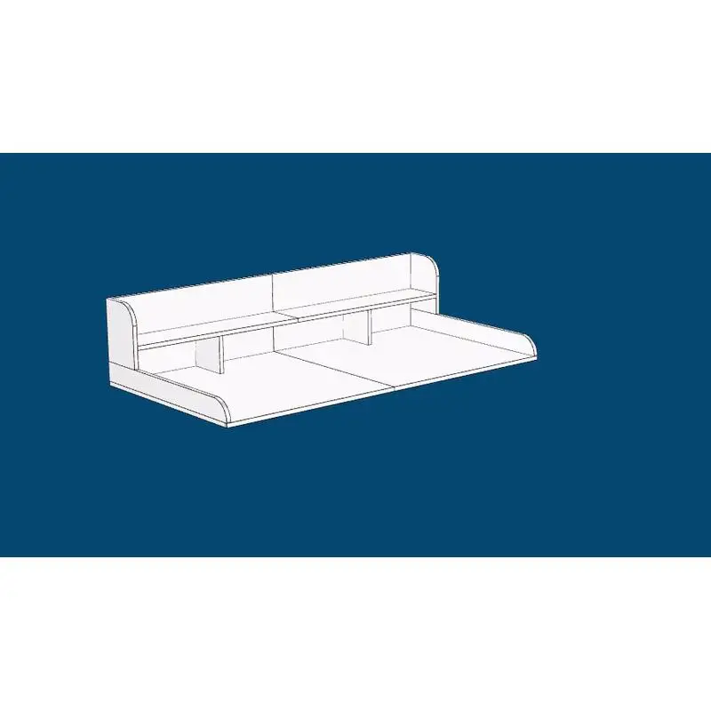 54" Washer Dryer Countertop with Non-slip Pads, Double Layer Laundry Organizer, Natural Wood Shelf for Washer and Dryer with