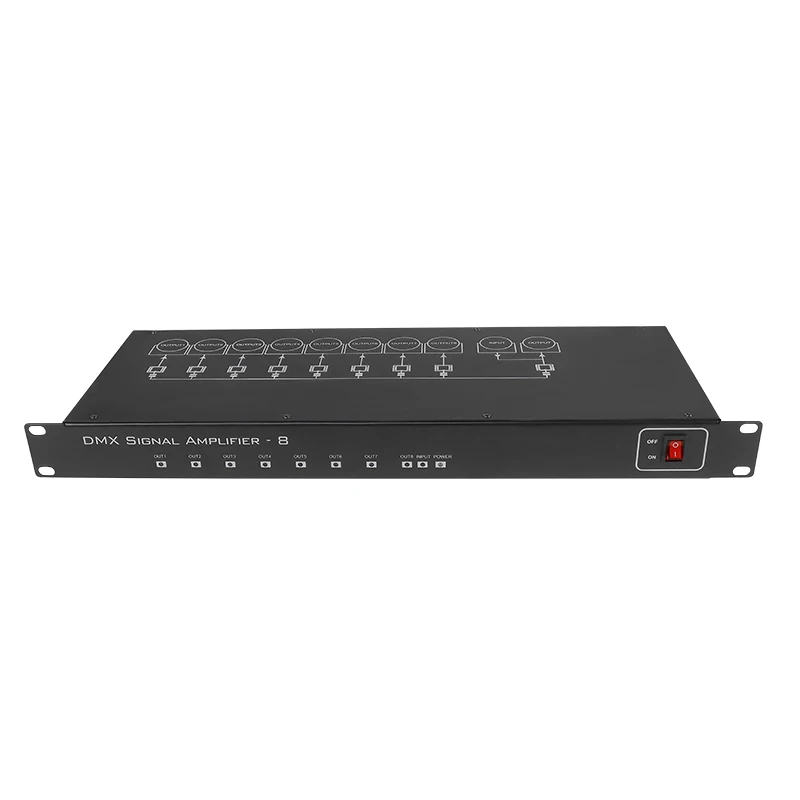 Dmx 8 Way Network Expander Output 8x512 4096 Channels For Satge Dj Lighting Controller Artnet To DMX Node DJ Disco Stage