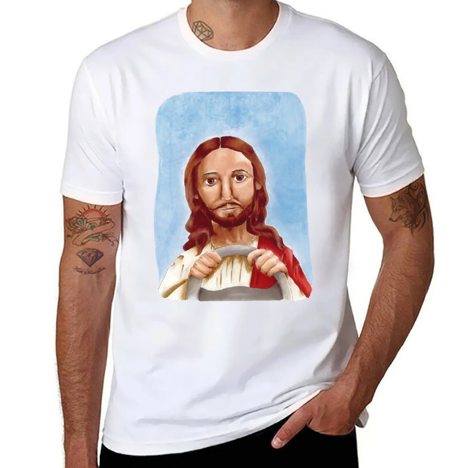 

Jesus Take The Wheel T-Shirt t shirt man designer anime t shirts oversize T-Shirt
