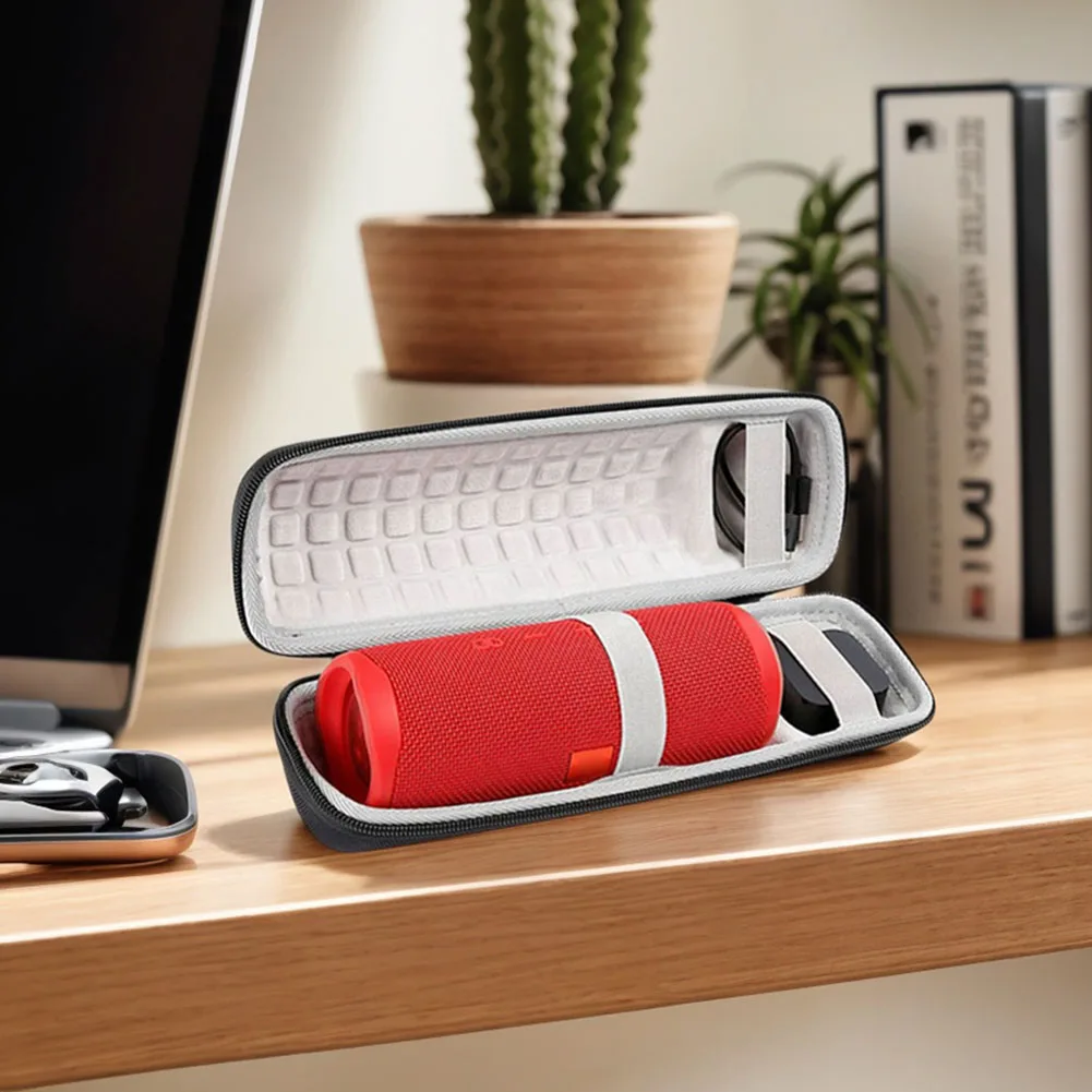 حقيبة حمل صلبة مقاومة للماء حقيبة تخزين للسفر مضادة للخدش حافظة سفر واقية حقيبة حمل لـ JBL Flip 6/JBL Flip 5