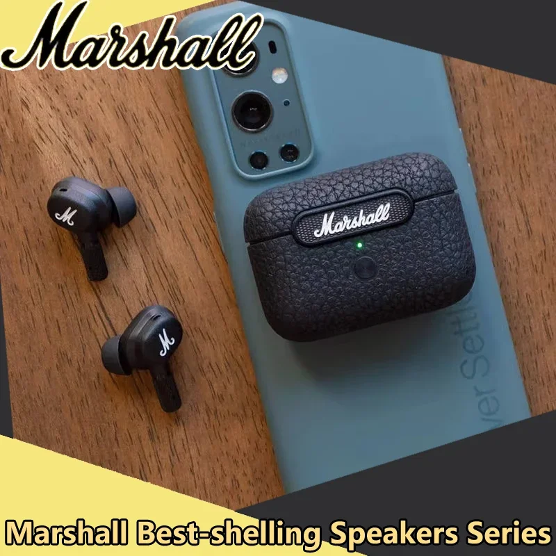 Marshall MOTIF ANC Wireless Bluetooth Headset Active Noise Reduction Earphone True Wireless In-Ear Running 5.2 Earplugs Earphone