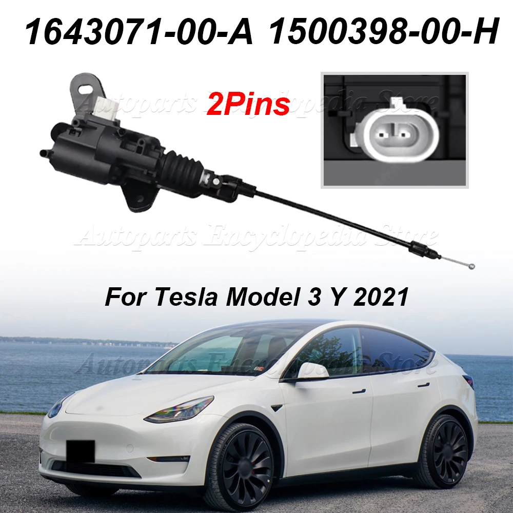 1643071-00-A Front Hood Lock Central Control Motor Actuator Release Cable Assembly 1500398-00-H For Tesla Model 3 Y