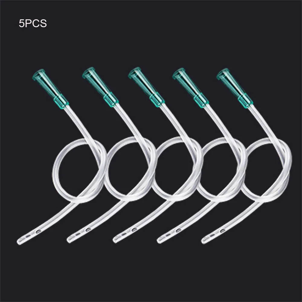 5PCS Disposable Rectal Catheter Silicone Head Enema Rectum Flush Head Drainage Tube Anal Canal Catheter Bidets Accessories 39cm