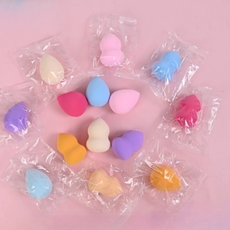 1Pc Calabash Sponge Cosmetic Puff Powder Random Color Beauty Egg Dry Wet Use Makeup Foundation Super Soft Sponge Make Up Tools