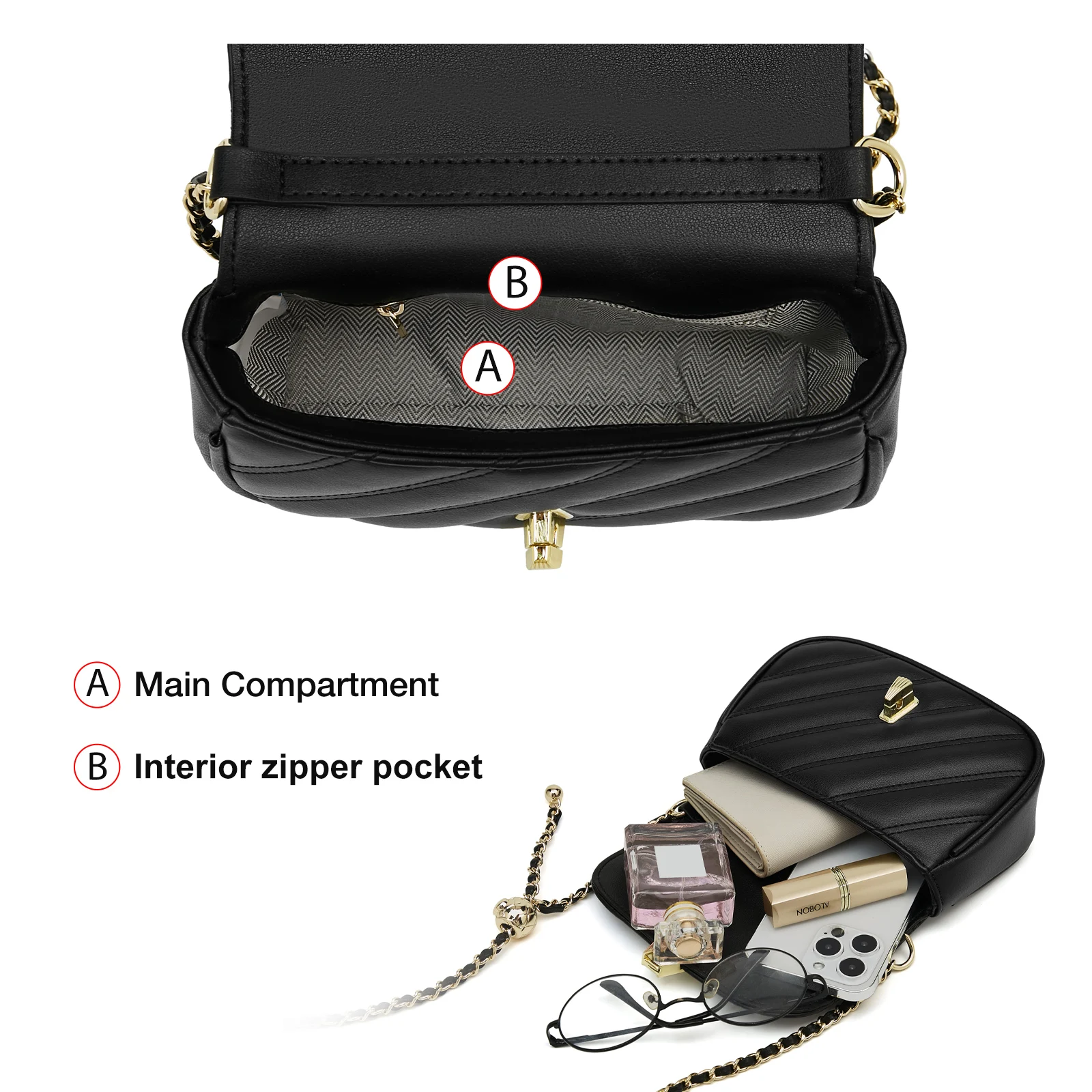 FOXER 2026 Classic Women's Shoulder Bag Split Leather Female Crossbody Bag Chic Girl's Mini Cellphone Purse for Daily & Travel