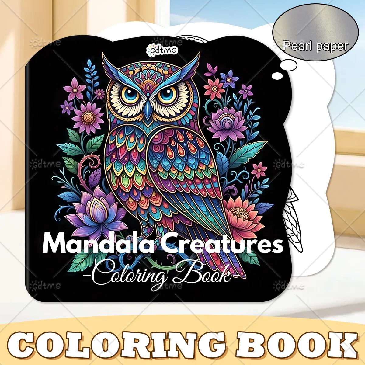 Mandala Creatures Coloring Book for Adults Cute Cozy Daily Activities Irregular Patterns for Relaxation (Cozy Spaces Coloring)