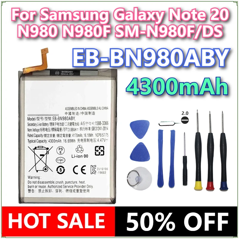 

Brand New EB-BN980ABY 4300mAh Mobile Phone Replacement Battery For Samsung Galaxy Note 20 N980 N980F SM-N980F/DS Batteries