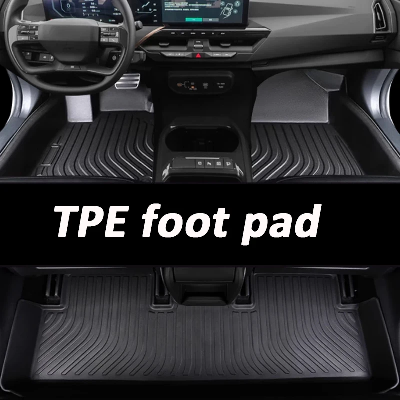 

For Kia EV6 GT LINE 2023 TPE Foot Pad Trunk Mat Waterproof Wear Resistant Car Accessories