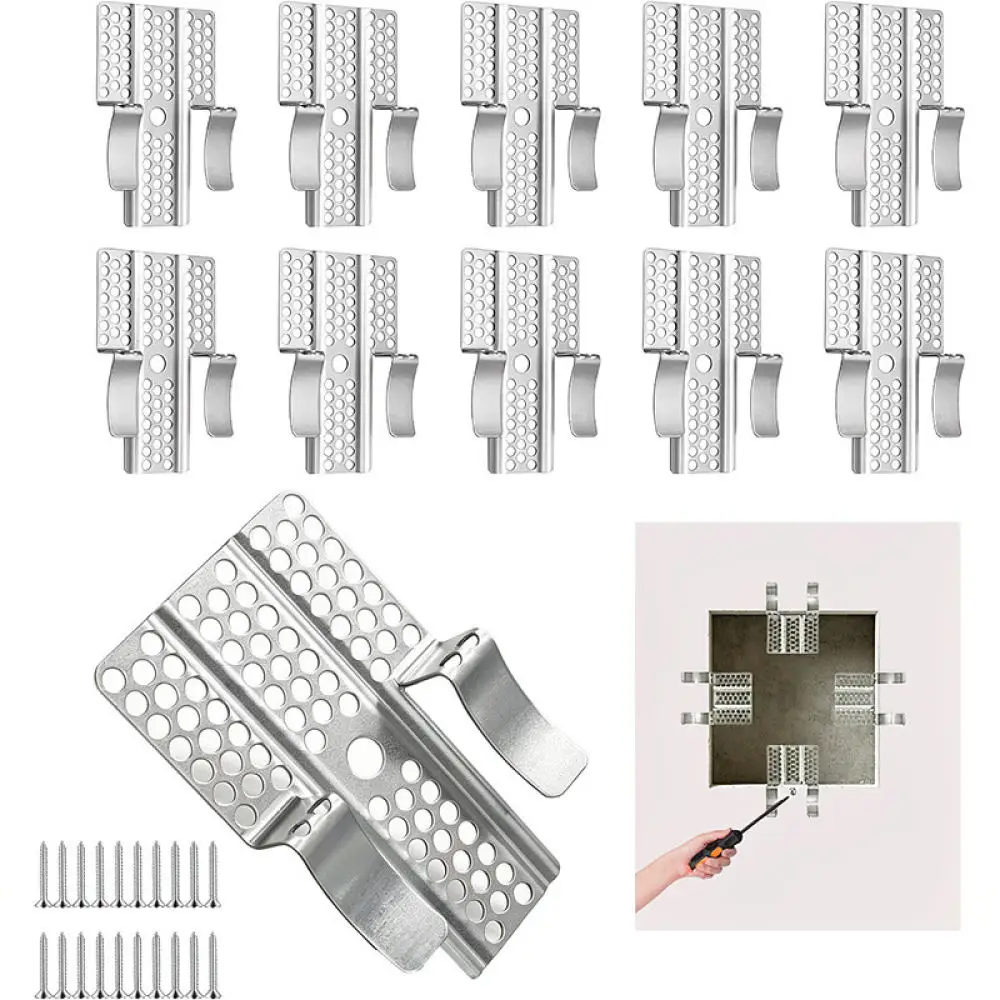 Plasterboard Repairing Support Clamp For For QH Steel Wall Patching Tool Fastener Accessory Home Improvement Hardware Kit