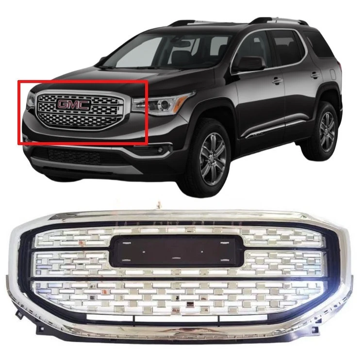 Applies to the 2017-19 GMC Acadia front and center grille 84378394