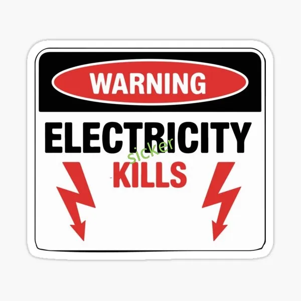 Danger Electric Decals الفينيل دراجة نارية ملصقات السيارات نمط مقاوم للماء الرسومات اكسسوارات السيارات التصميم #3