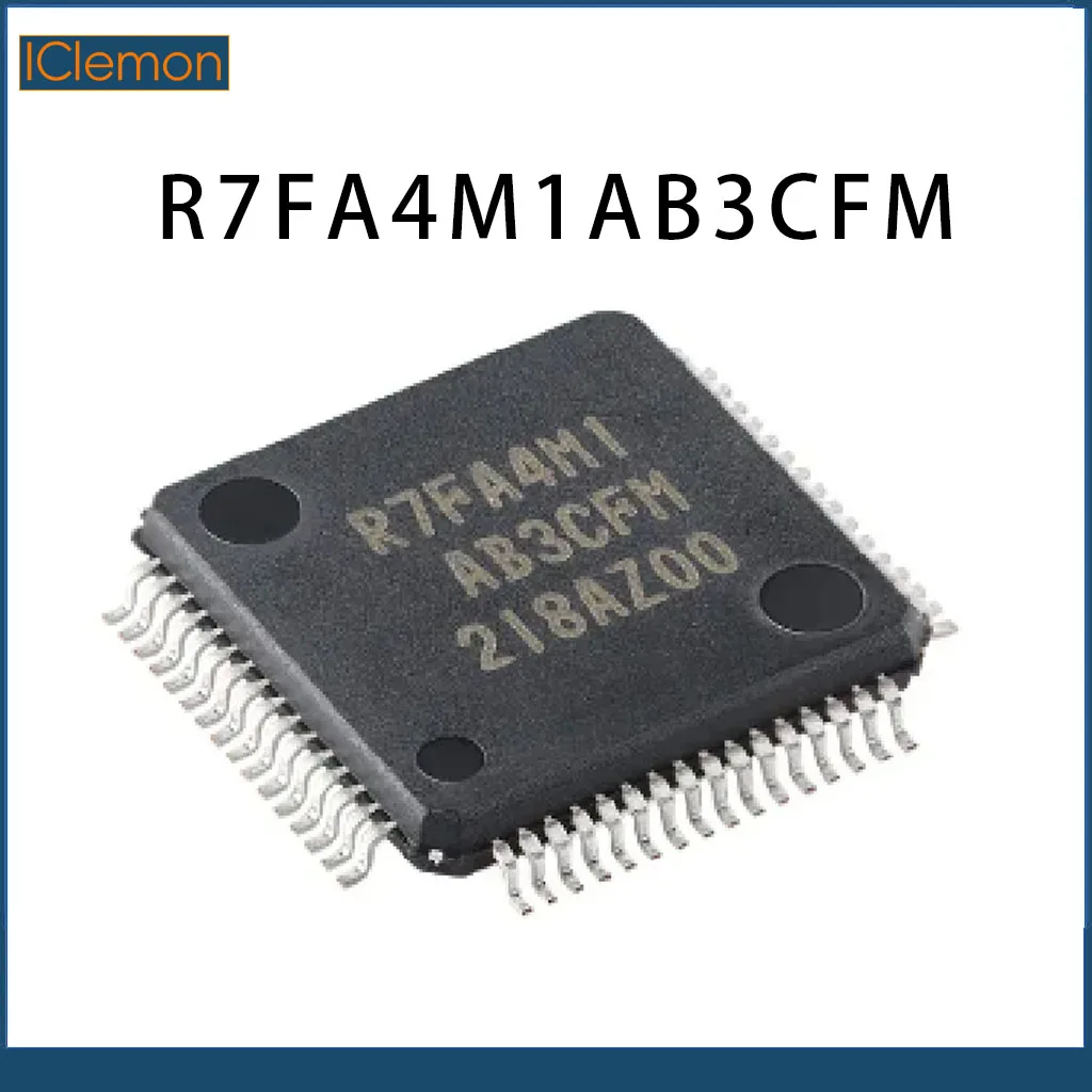 Microplaqueta IC do microcontrolador, Córtex do BRAÇO, M4, R7FA4M1AB3CFM, R7FA4M1AB3CFML, LQFP64, 48MHz