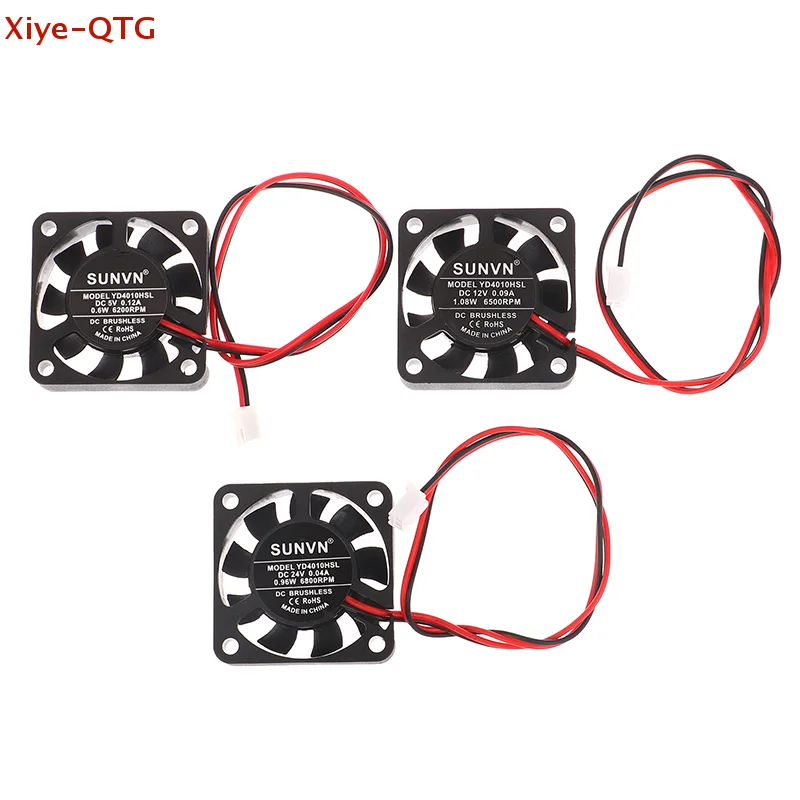

Новый инновационный и практичный бесщеточный вентилятор SUNVN 4010 с масляным подшипником, 2-контактный, 40 мм, бесшумный, для охлаждения и отвода тепла, DC 5V 12V 24V