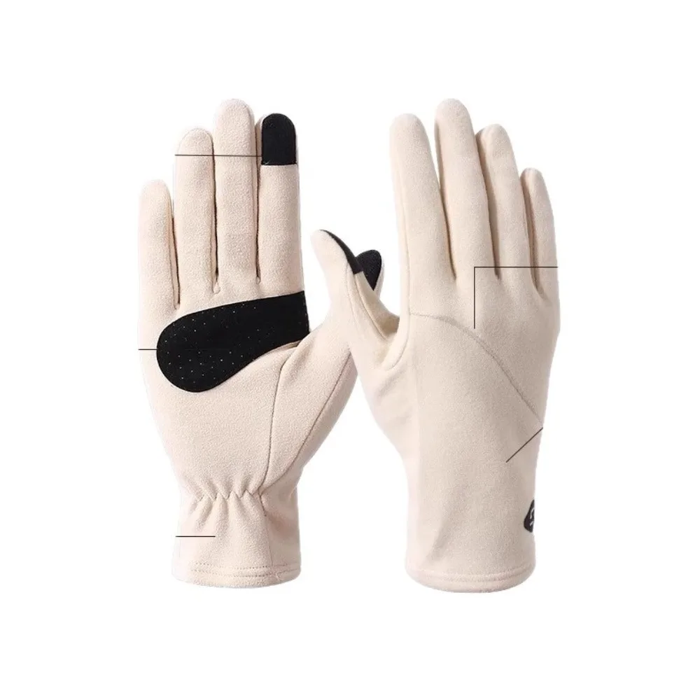 

New cold-proof gloves for women in autumn and winter plus velvet windproof and warm cycling gloves for outdoor cycling sports