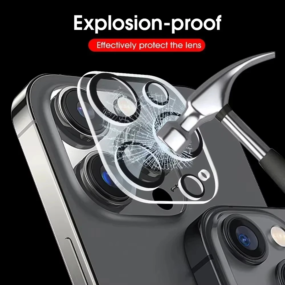 Camera Lens Protector For iPhone 16 Pro 13 11 12 14 15 Pro Max Tempered Glass iPhone 13 12 Mini 15 16 Plus Lens Protective Film