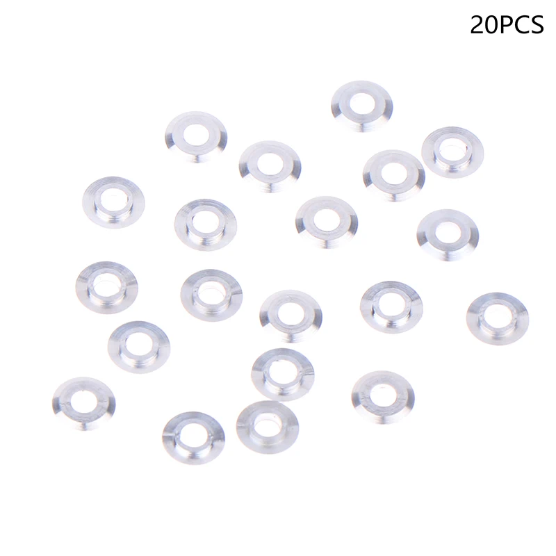 20PCS Mini Metal Washer Gasket Shim Spacers For 520 Ball Bearing Guide Wheel Roller 94768 Spare Parts For Tamiya 4WD RC Car