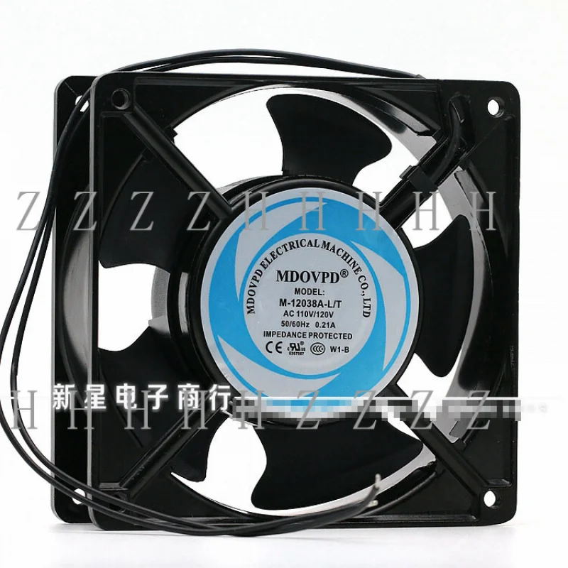 

Z 1pcs MDOVPD M-12038A-L/T AC110V 12CM 0.21A Double Ball AC Cabinet Fan