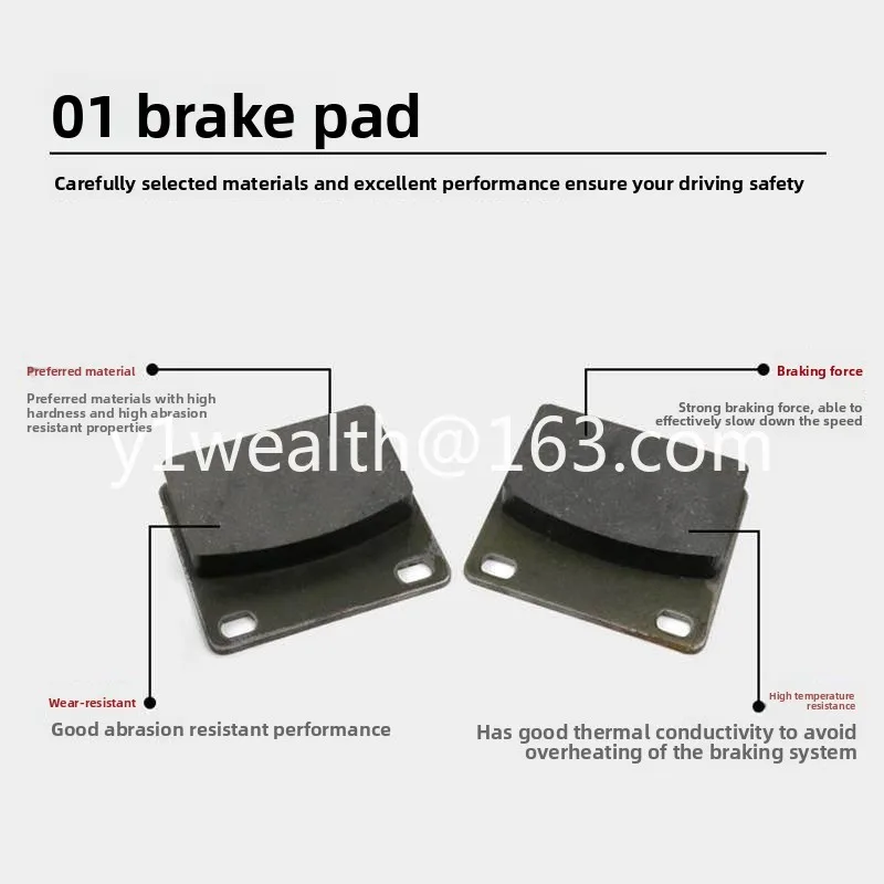 Forklift Brake Pad Caliper Piston Oil Seal Repair Carrier Disc Brake Brake Sub-pump