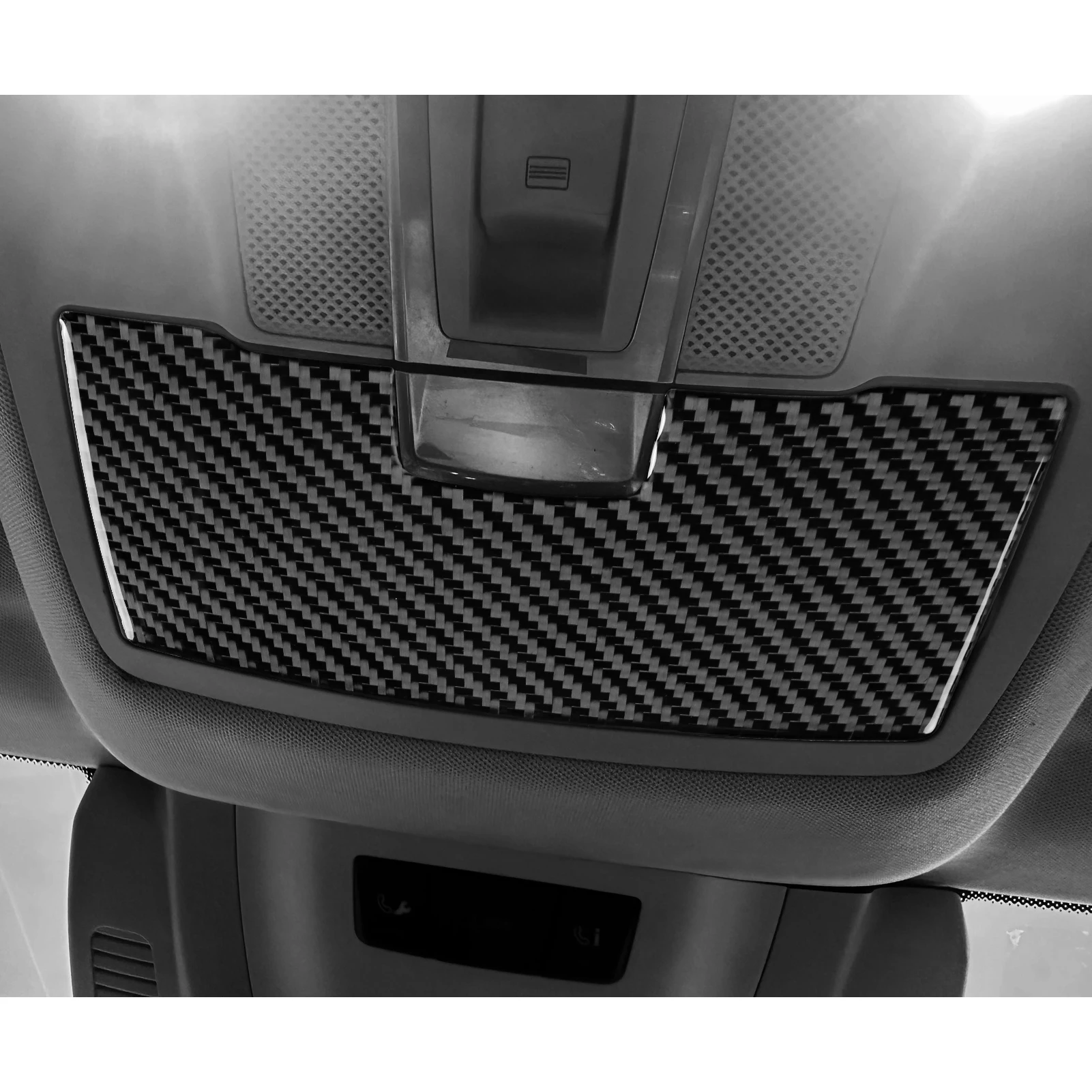 For Mercedes-Benz GLE GLS W166 2016-2019 Carbon Fiber Front Roof Glasses Storage Box Panel Cover Trim Car Accessories Sticker view 2