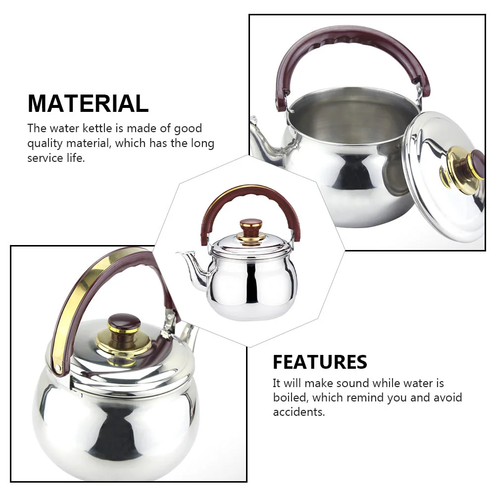 Chirping Kettle Household Water Boiling Teakettle Whistle Heating Kitchen Stainless Steel