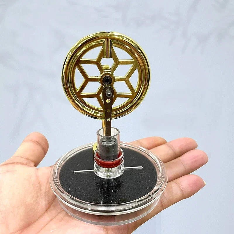 Modelo de motor Stirling, potencia de vapor de baja temperatura de Metal, adecuado para experimentos científicos, material didáctico, modelo DIY, juguete para regalo