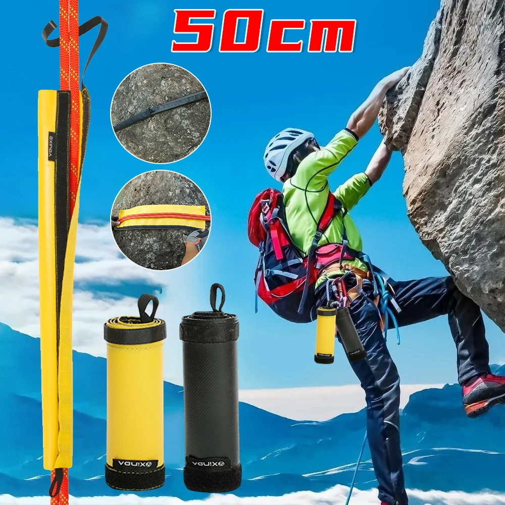 1-3X 50cm Climbing Rope Protective Cover Lightweight PVC Rock Climbing Rope Protector Anti-Wear Rappelling Abseiling Equipment