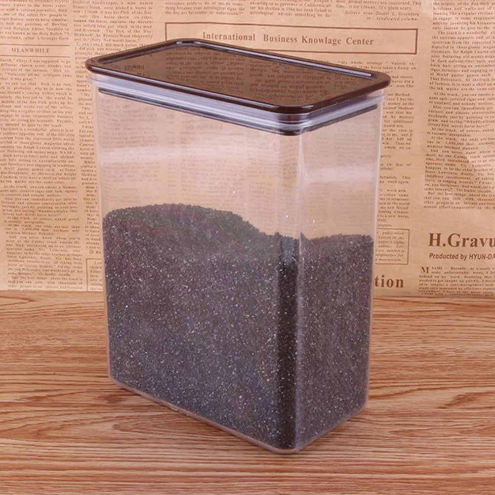 

Coffee Bean Storage Jar Large Plastic Sealed Canister Food Storage Container for Tea Grain Dried Fruit