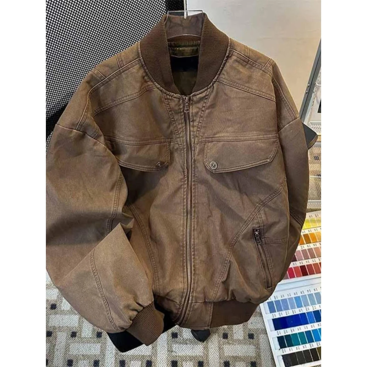 

Мужская вельветовая рабочая одежда с хлопковой подкладкой Cleanfit, бейсбольная одежда в стиле ретро, подходит для зимы