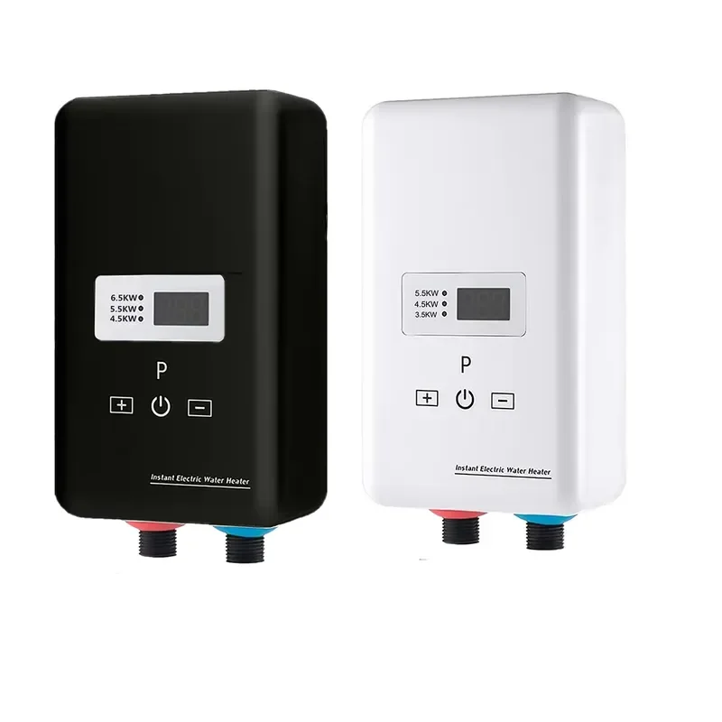 For 6500W Tankless Electric Water Heater Wall Mounted Instant Shower Heater with Remote Control for Hotels and Bathrooms