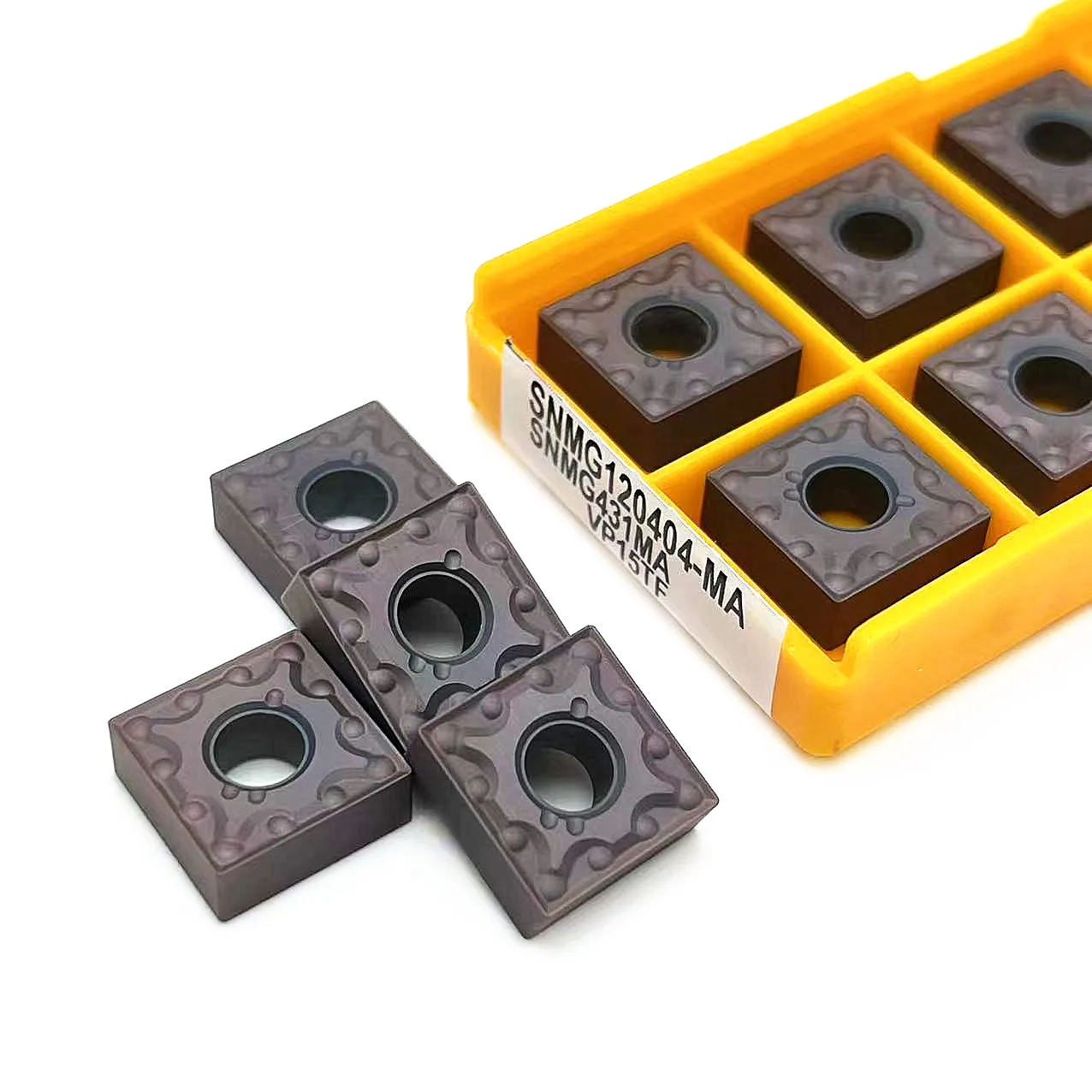 10 Stuks Carbide Inzetstuk Draaitool Snmg120408 Snmg120404 Ma Ue6020 Vp15tf Us735 Metalen Draaibank Gereedschap Externe Draaimachine Harde Legering