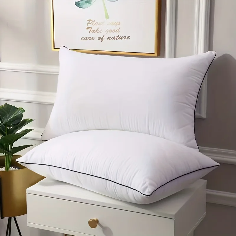 1/2 Pcs Star Rated Hotel White Hotel Same Pillow Core High Rebound Home Dormitory Adult 48x74 Backrest Cushion Pillow