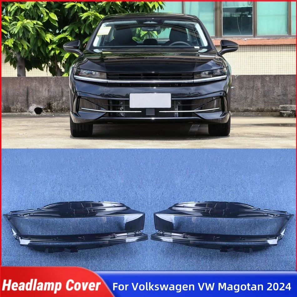 

Аксессуары для Volkswagen VW Magotan 2024, абажур, корпус фары, передняя фара автомобиля, крышка объектива, корпус фары