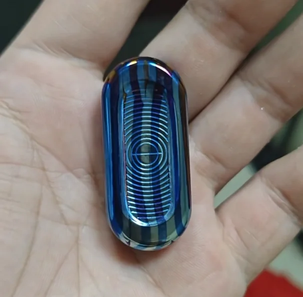 Used EDC D4y straight timascus topb + Peek Squeak Edition fidget slider decompression toy