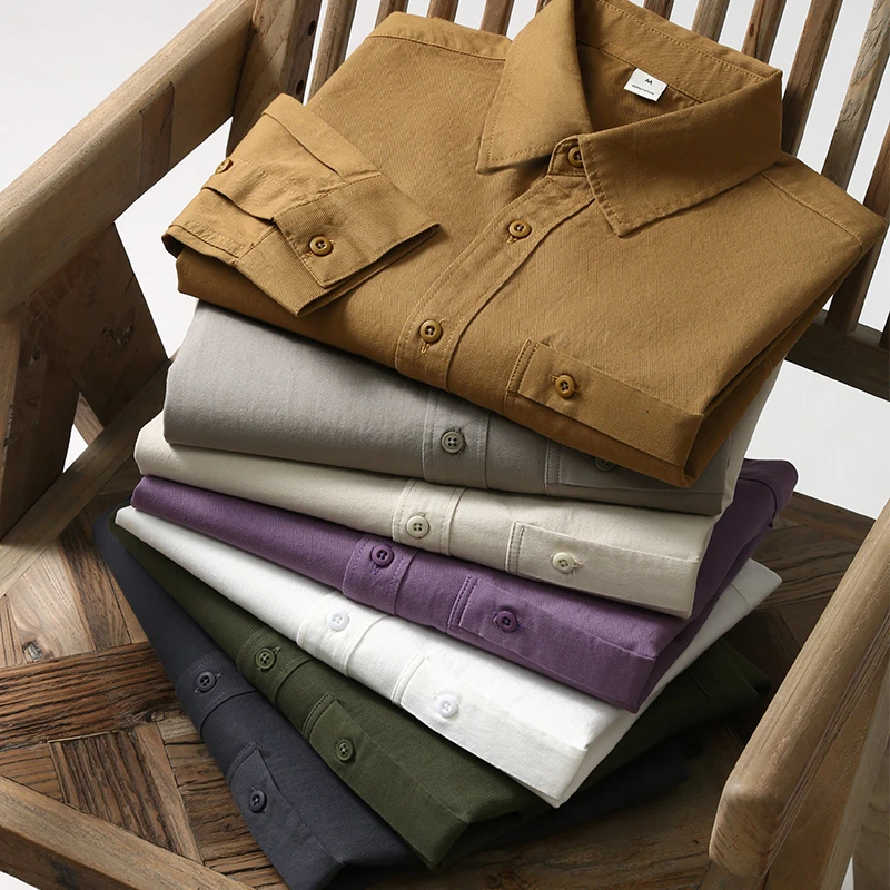 

Тяжелая клетчатая хлопковая повседневная мужская одежда с длинными рукавами и плотной талией, осень-зима Faion, дизайн с откидным воротником